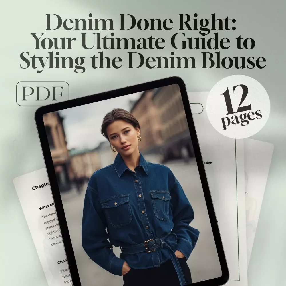 Denim Done Right: Your Ultimate Guide to Styling the Denim Blouse | How to Wear Denim Blouse eBook for Chic, Effortless Outfits