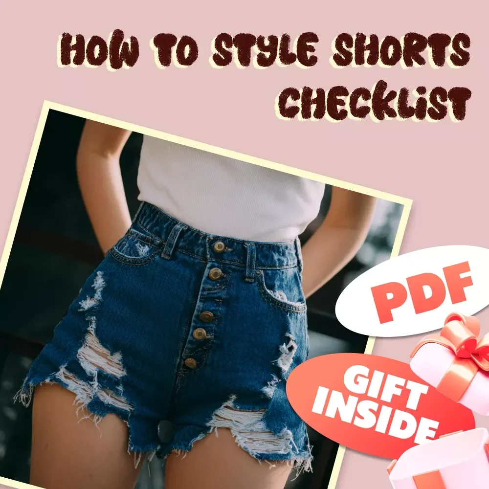 How to Style Shorts Checklist | Fashion Outfit Ideas, Summer Wardrobe Guide, Digital Download