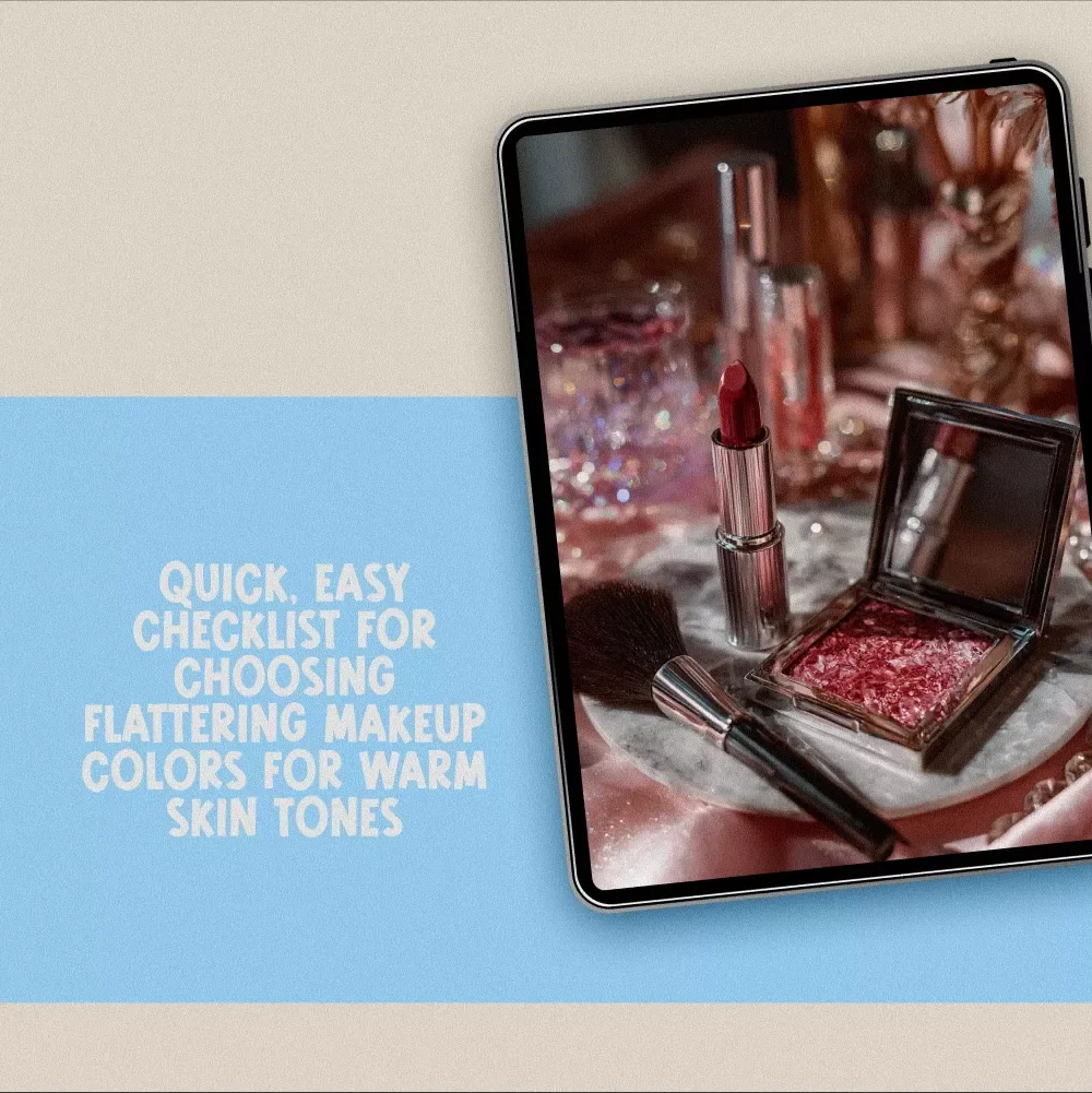 Glow Match: The Makeup Color Checklist for Warm Skin Tones | Digital Makeup Guide for Perfect Shades