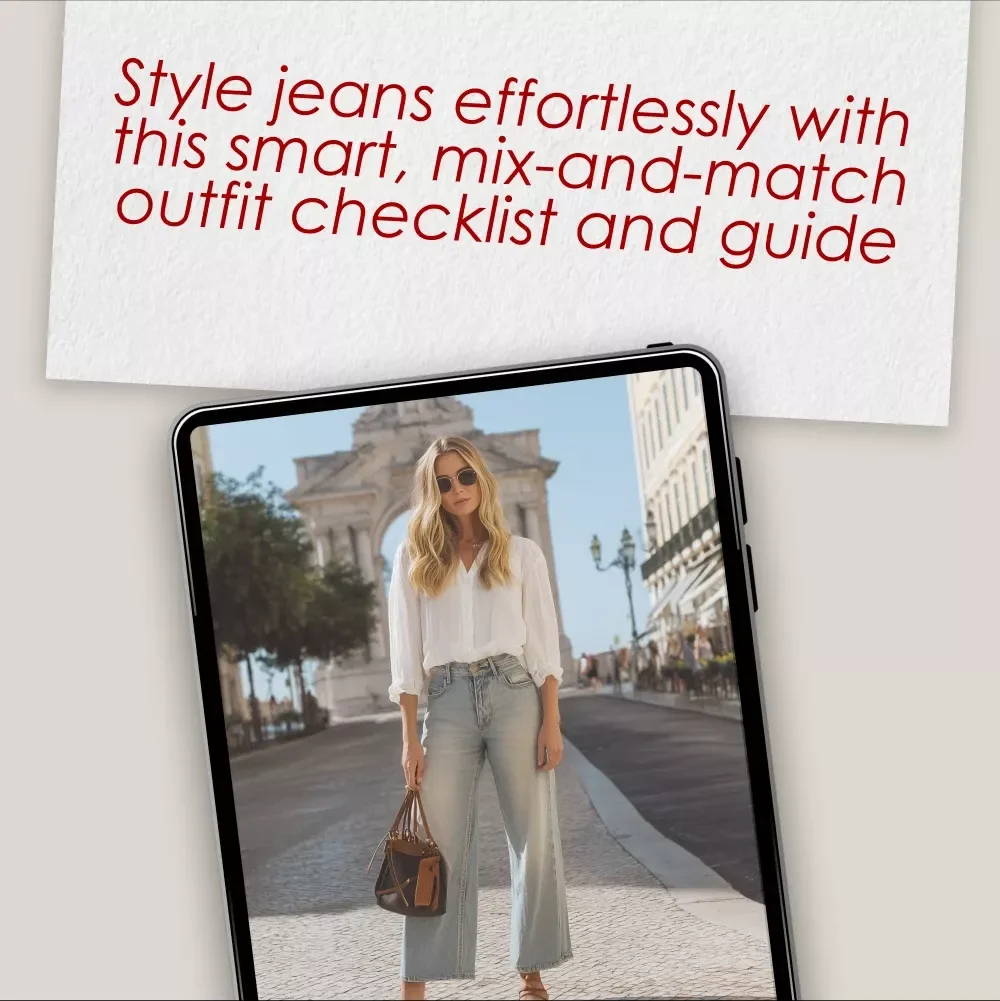 The Essential Guide to Styling Jeans Like a Pro — Printable Outfit Checklist | What to Wear With Jeans Guide