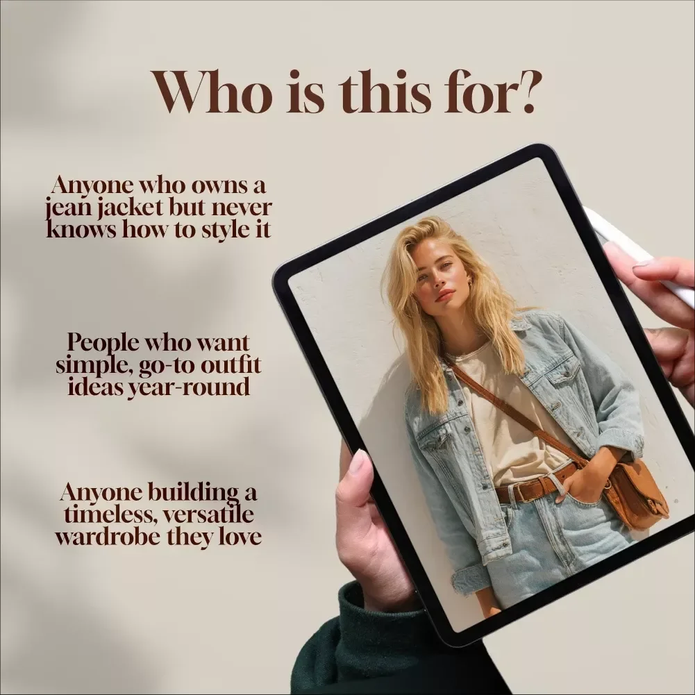 Effortless Style with the Perfect Jean Jacket – Digital Guide | How to Wear a Jean Jacket | Wardrobe Styling eBook