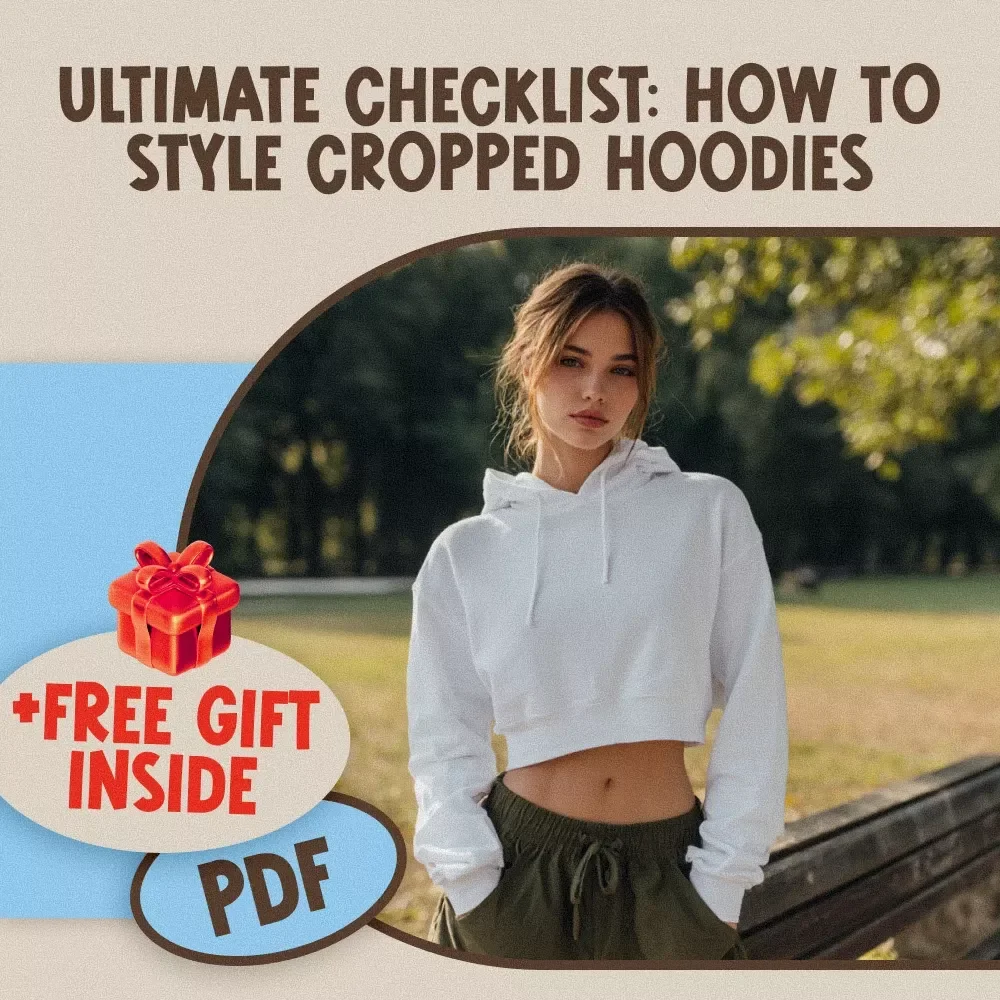 Ultimate Checklist: How to Style Cropped Hoodies | Digital Fashion Styling Guide for Trendy Outfits, Streetwear & Athleisure Looks
