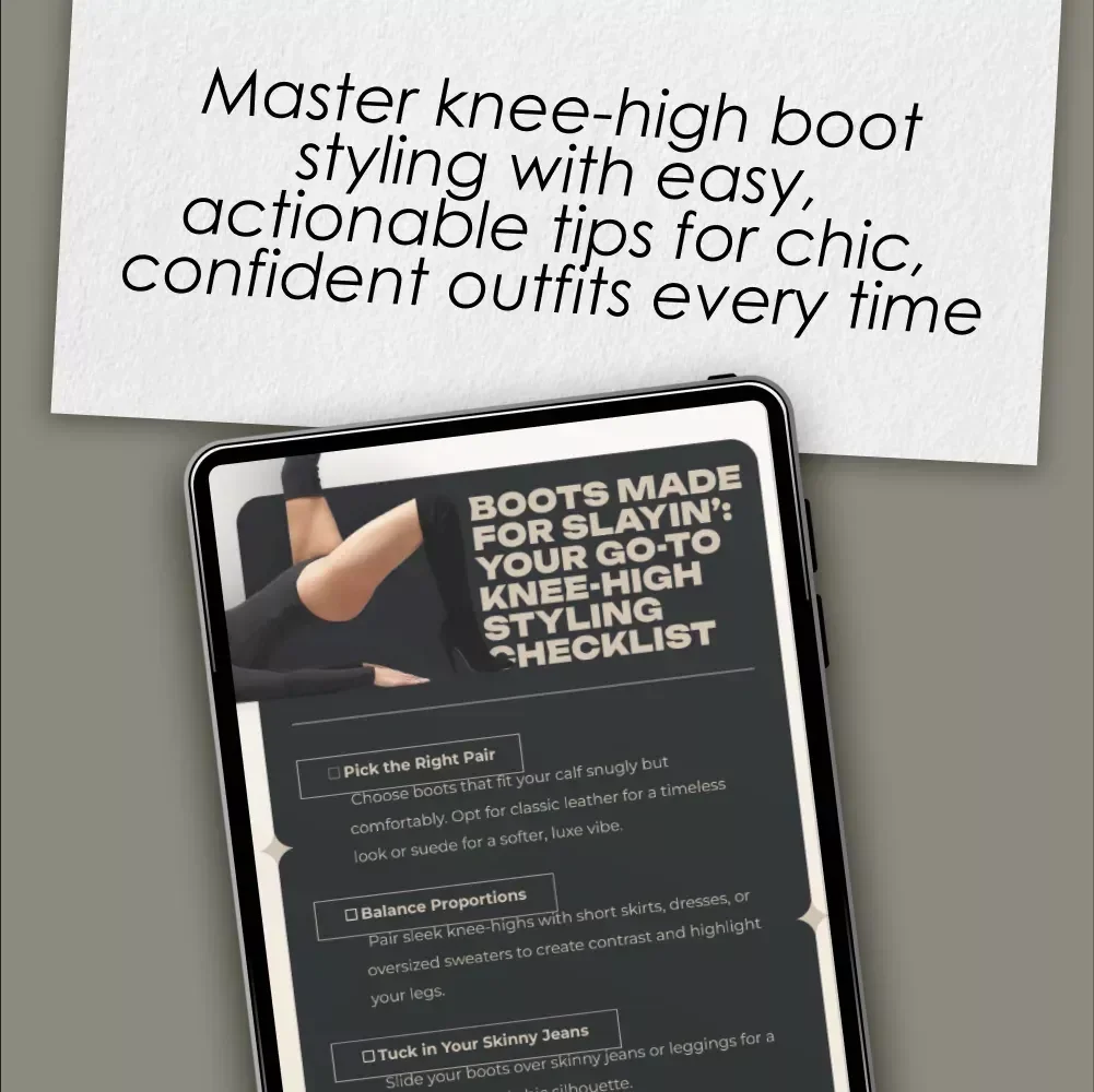 Boots Made for Slayin’: Your Go-To Knee-High Styling Checklist – How to Style Knee High Boots Guide for Chic Outfits, Everyday & Night Looks