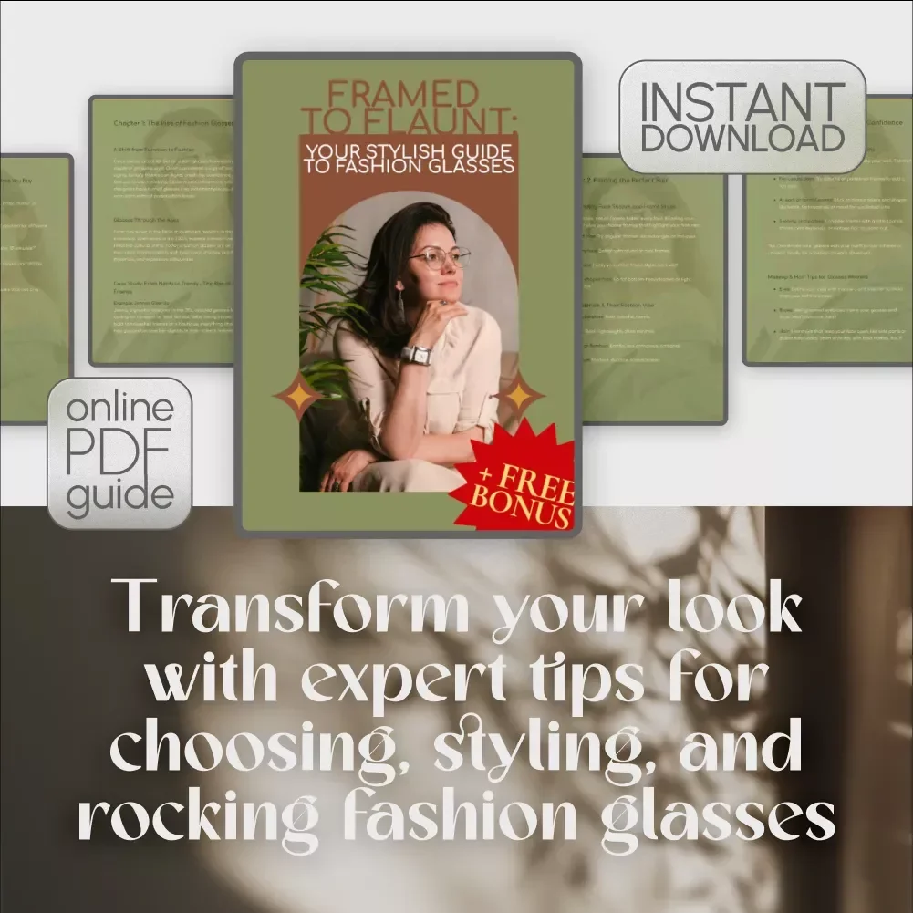 Framed to Flaunt: Your Stylish Guide to Fashion Glasses | Digital Download Guide for Styling, Choosing & Wearing Fashion Glasses with Confidence