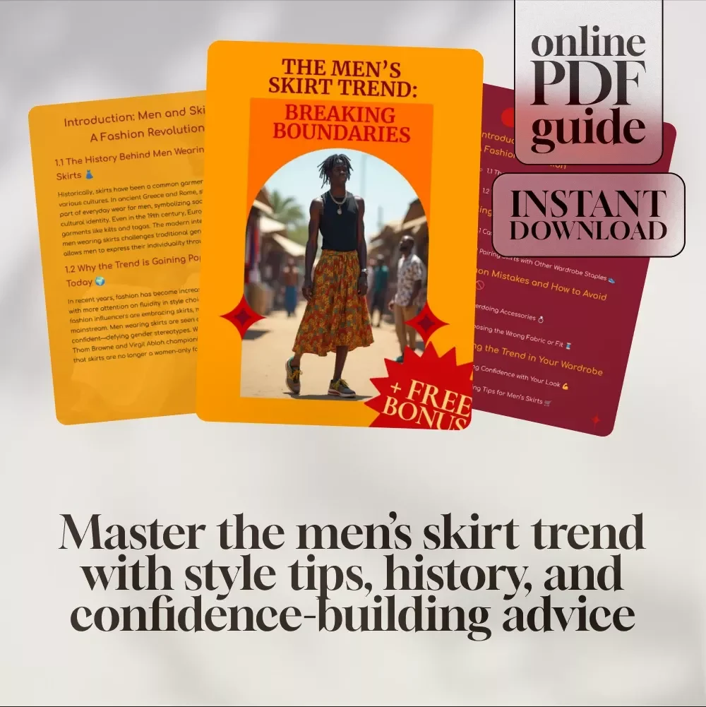 The Men’s Skirt Trend: Breaking Boundaries | Fashion Guide for Modern Men | Do Men Wear Skirts? Styling, History & Confidence Tips