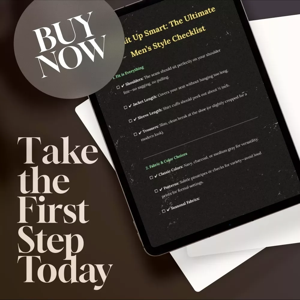 Suit Up Smart: The Ultimate Men’s Style Checklist | Digital Download for Men’s Fashion, Suits & Style Guide