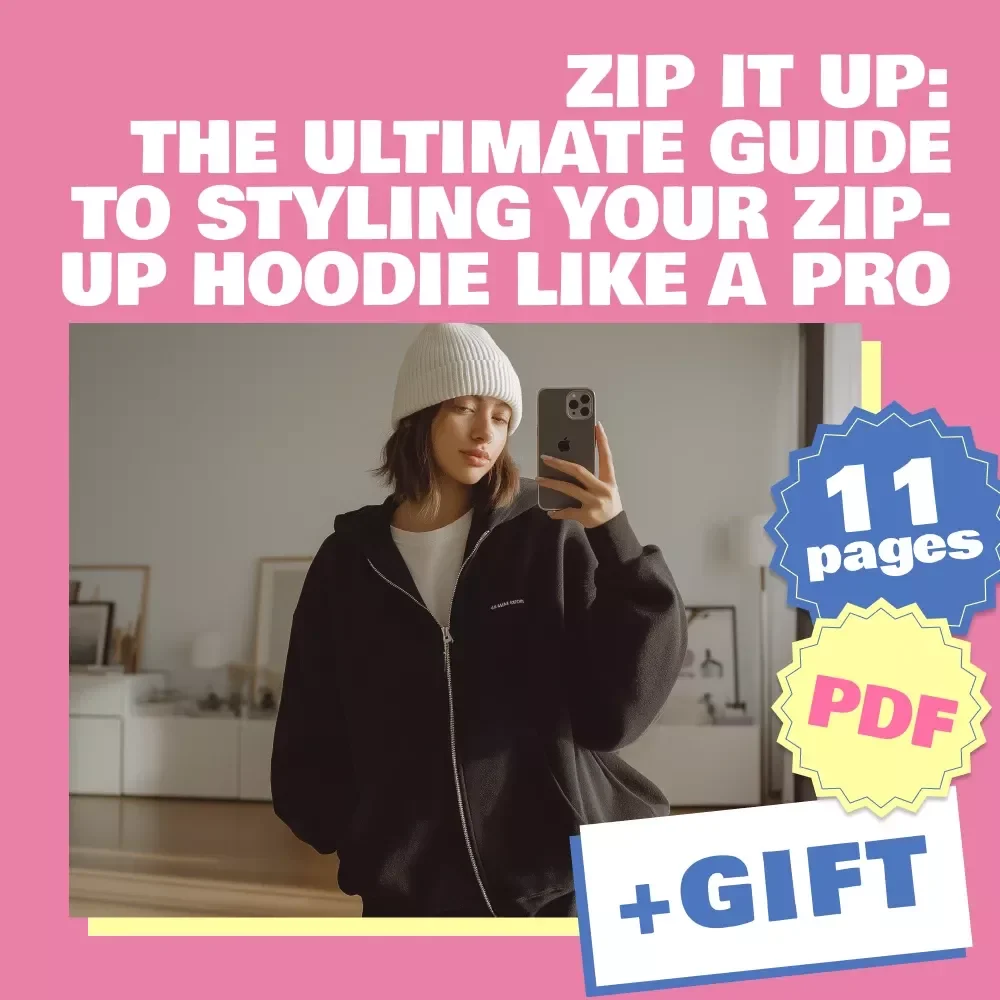 Zip It Up: The Ultimate Guide to Styling Your Zip-Up Hoodie Like a Pro | How to Style a Zip Up Hoodie eBook, Fashion Styling Tips & Outfit Ideas