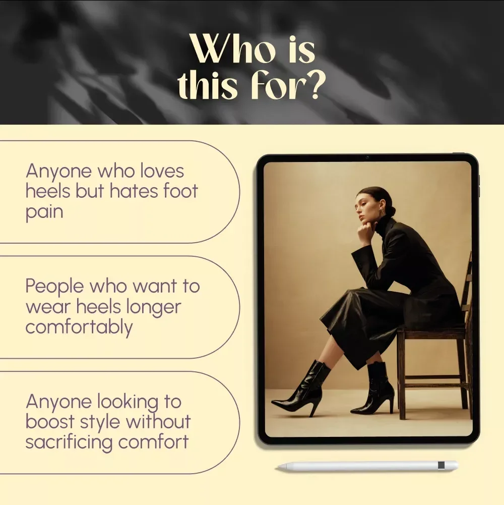 Heels Without the Hurt Guide | How to Wear Heels Without Pain | Digital Download eBook & Comfort Checklist for Women