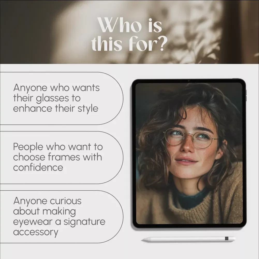 Framed to Flaunt: Your Stylish Guide to Fashion Glasses | Digital Download Guide for Styling, Choosing & Wearing Fashion Glasses with Confidence