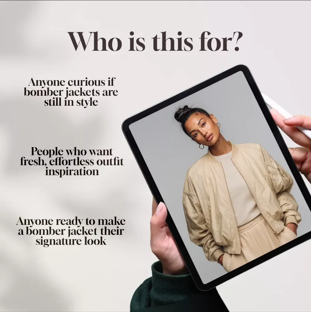 Bomber Jackets Are Back: A Modern Style Guide | Digital Download Fashion eBook for Trendsetters Wondering Are Bomber Jackets in Style in 2025