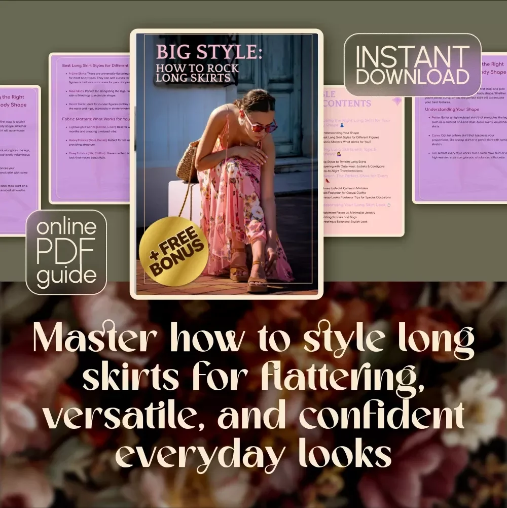 Big Style: How to Rock Long Skirts – Ultimate Digital Guide for How to Style Long Skirts, Pair Outfits & Accessorize with Confidence