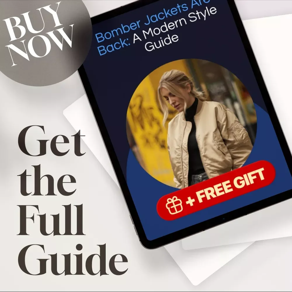Bomber Jackets Are Back: A Modern Style Guide | Digital Download Fashion eBook for Trendsetters Wondering Are Bomber Jackets in Style in 2025