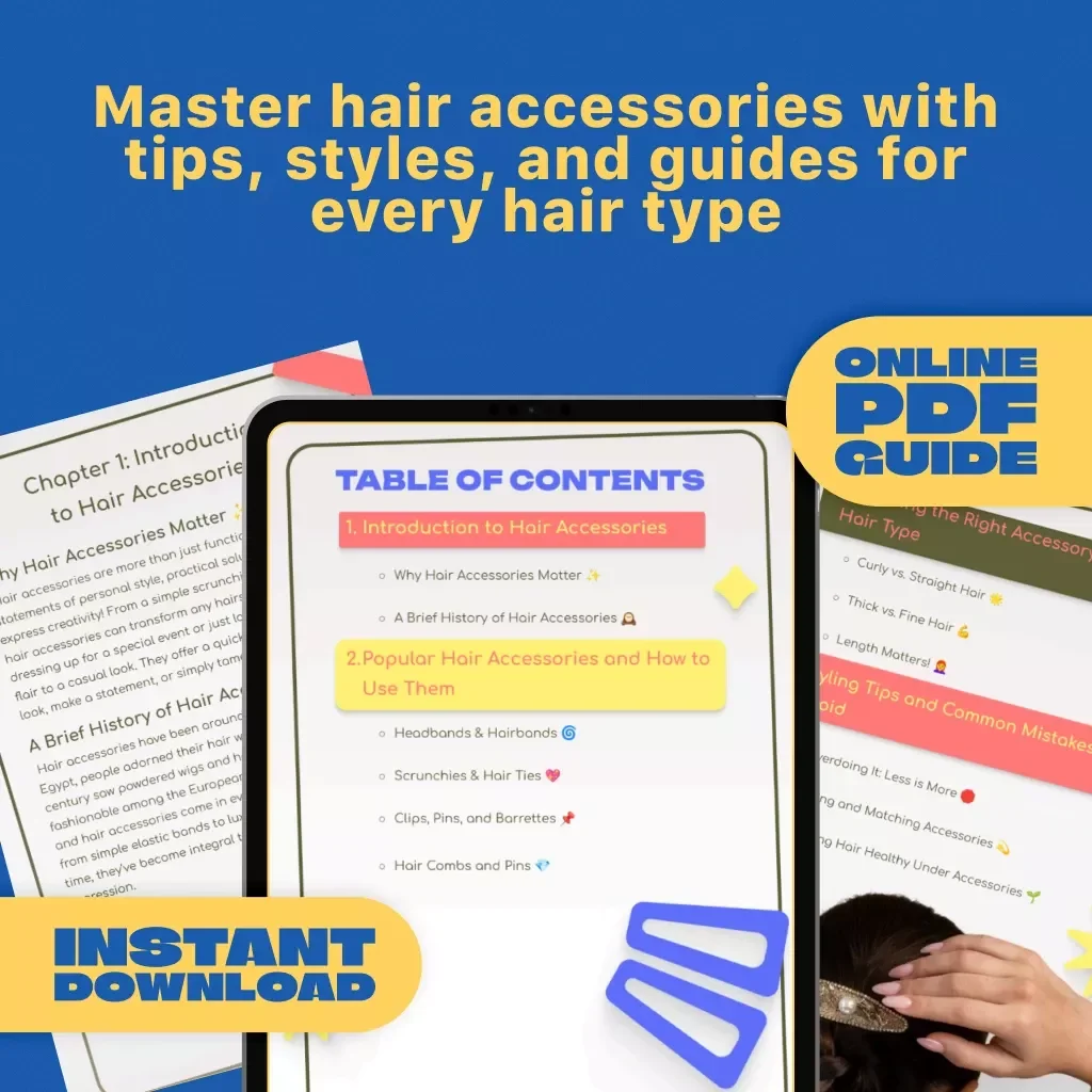 The Ultimate Guide to Hair Accessories | Digital Download for Styling Tips, Hair Types & More