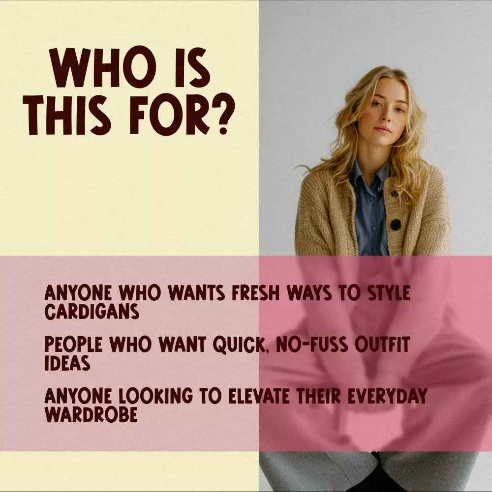 The Ultimate Cardigan Styling Checklist! | How to Style Cardigan Sweaters Guide for Effortless Outfits & Seasonal Looks | Digital Download