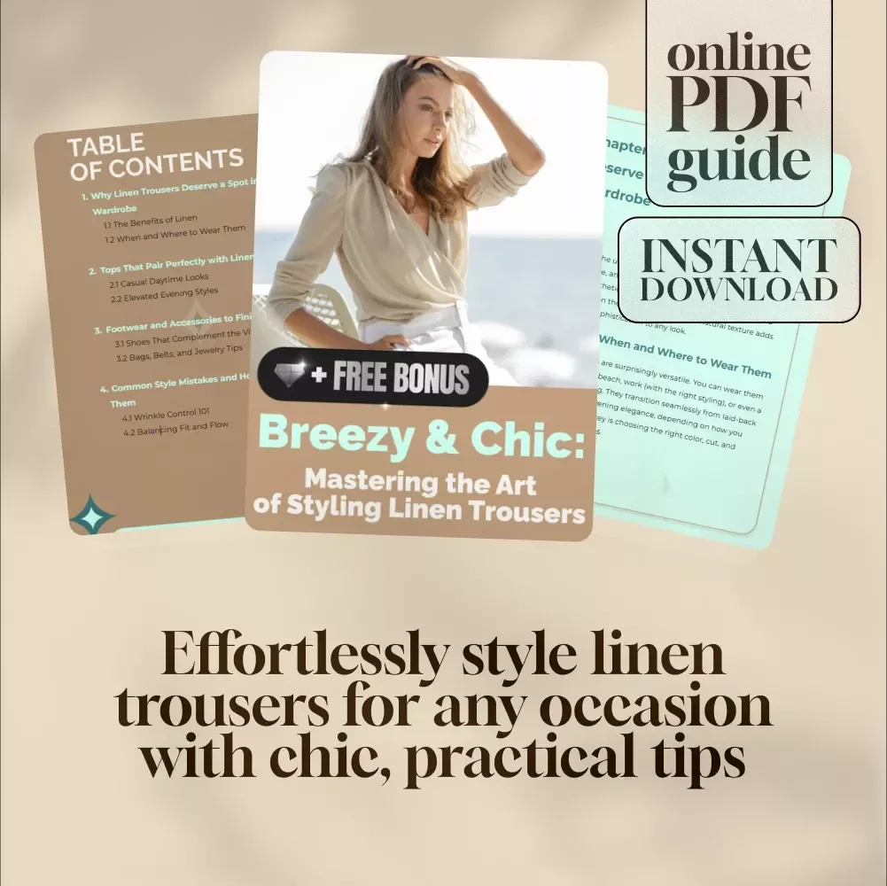 Breezy & Chic: Mastering the Art of Styling Linen Trousers | What to Wear with Linen Trousers Style Guide for Effortless Outfits