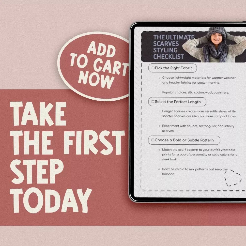 The Ultimate Scarves Styling Checklist | How to Style Scarves | Digital Download PDF for Fashion Lovers