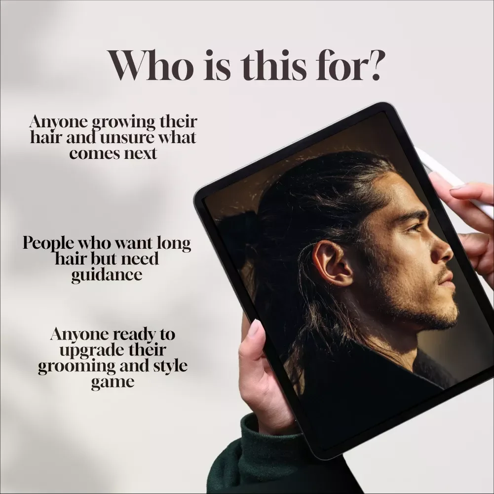 The Modern Mane: A Men’s Guide to Long Hair Styles – Digital Guide for Long Hair Styles for Men, eBook, Hairstyle Tips, Men's Haircare PDF Download
