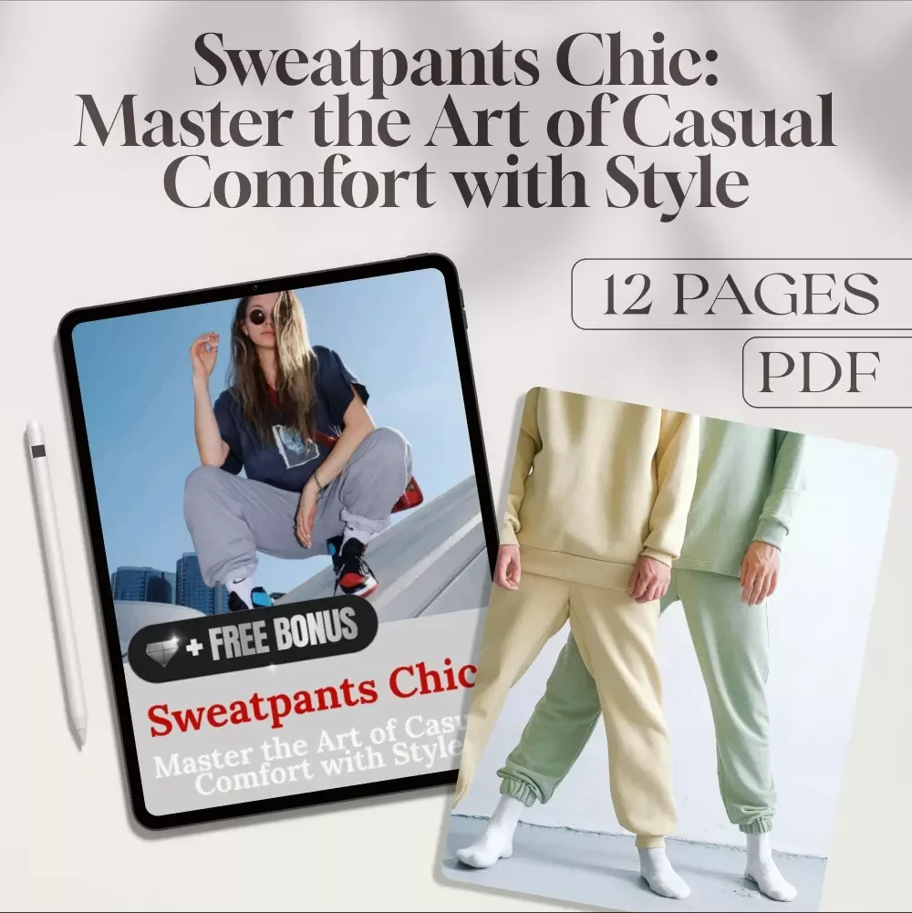 Sweatpants Chic: Master the Art of Casual Comfort with Style | How to Style Sweatpants Digital Guide, eBook, Casual Fashion Tips Download