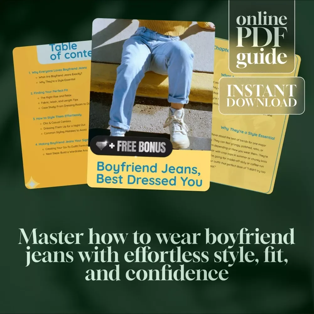 Boyfriend Jeans, Best Dressed You | Style Guide & eBook on How to Wear Boyfriend Jeans for Effortless Everyday & Night Out Looks