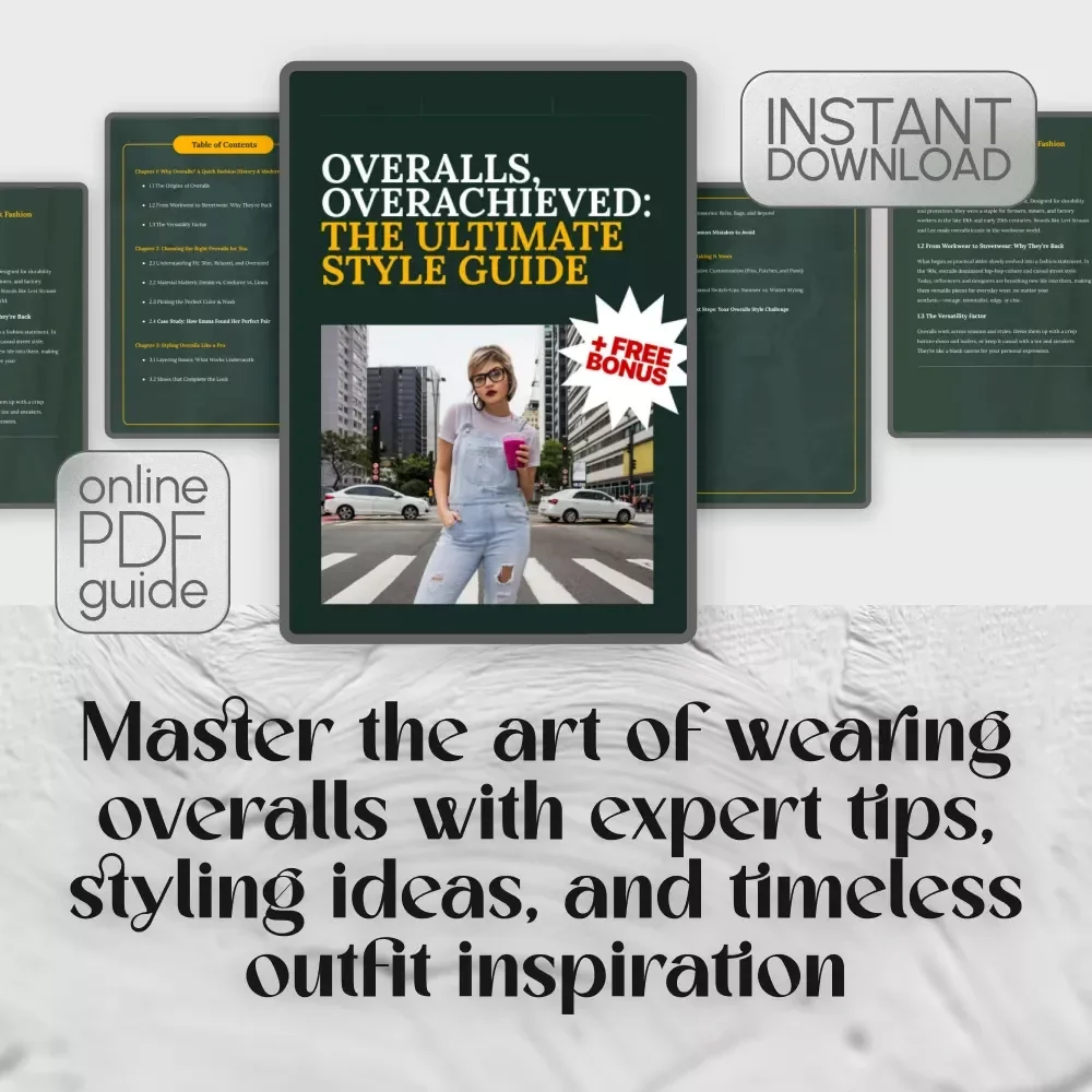 Overalls, Overachieved: The Ultimate Style Guide | Digital Download eBook on How to Wear Overalls for Every Season, Outfit, and Occasion