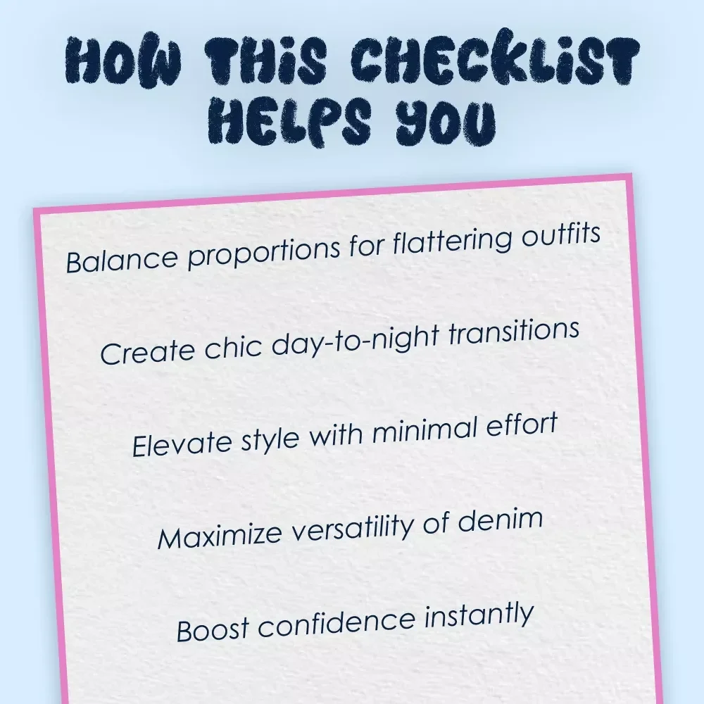 Barrel Jeans, Big Style: Your Go-To Styling Checklist | Digital Download Fashion Guide for How to Style Barrel Jeans