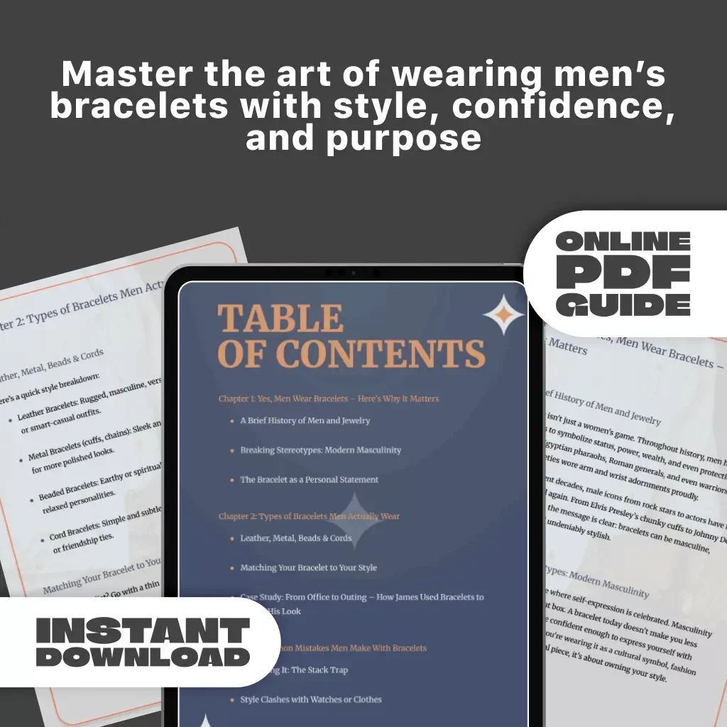 Wrist Game Strong: A Modern Man’s Guide to Wearing Bracelets | Digital Style Guide for Men | Do Men Wear Bracelets? Yes – Learn How to Wear Them with Confidence