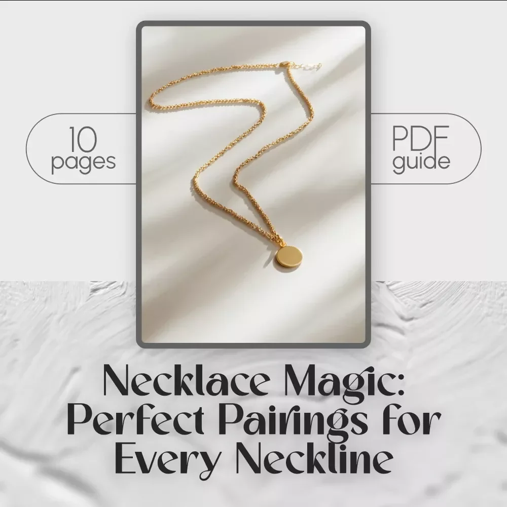 Necklace Magic: Perfect Pairings for Every Neckline | Digital Guide for What Necklace to Wear with Neckline | eBook, Styling Tips & Jewelry Match Guide