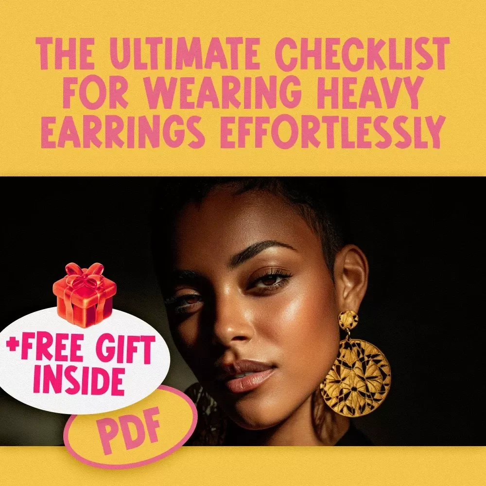 The Ultimate Checklist for Wearing Heavy Earrings Effortlessly | Digital Download | How to Wear Heavy Earrings Without Pain