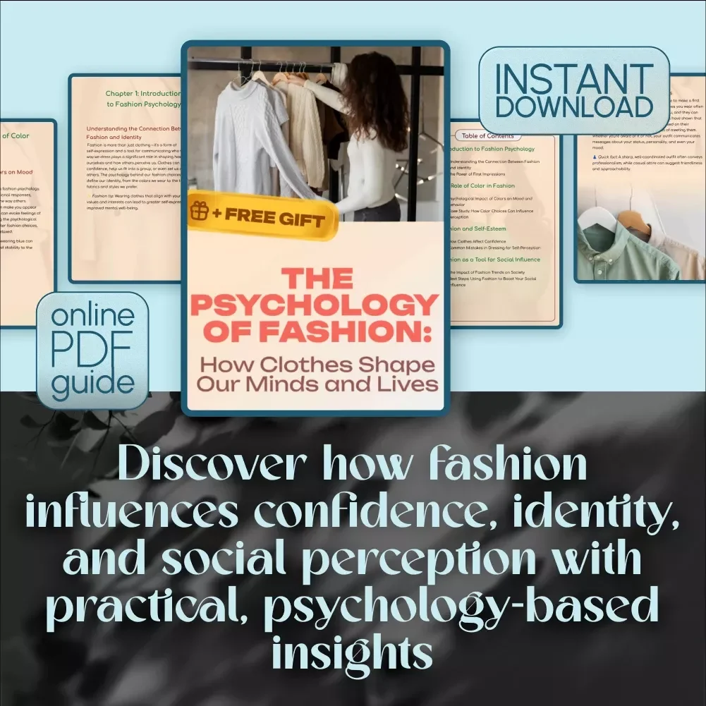 The Psychology of Fashion: How Clothes Shape Our Minds and Lives | Fashion Psychology Digital Guide for Confidence, Style & Self-Expression