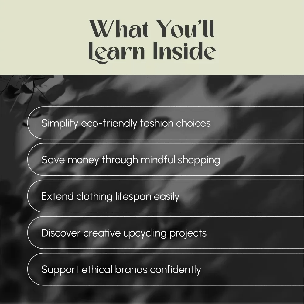 Wear the Change: A Practical Guide to Sustainable Fashion | Eco-Friendly Style Tips, Wardrobe Makeover & Ethical Clothing Ideas – Digital Download