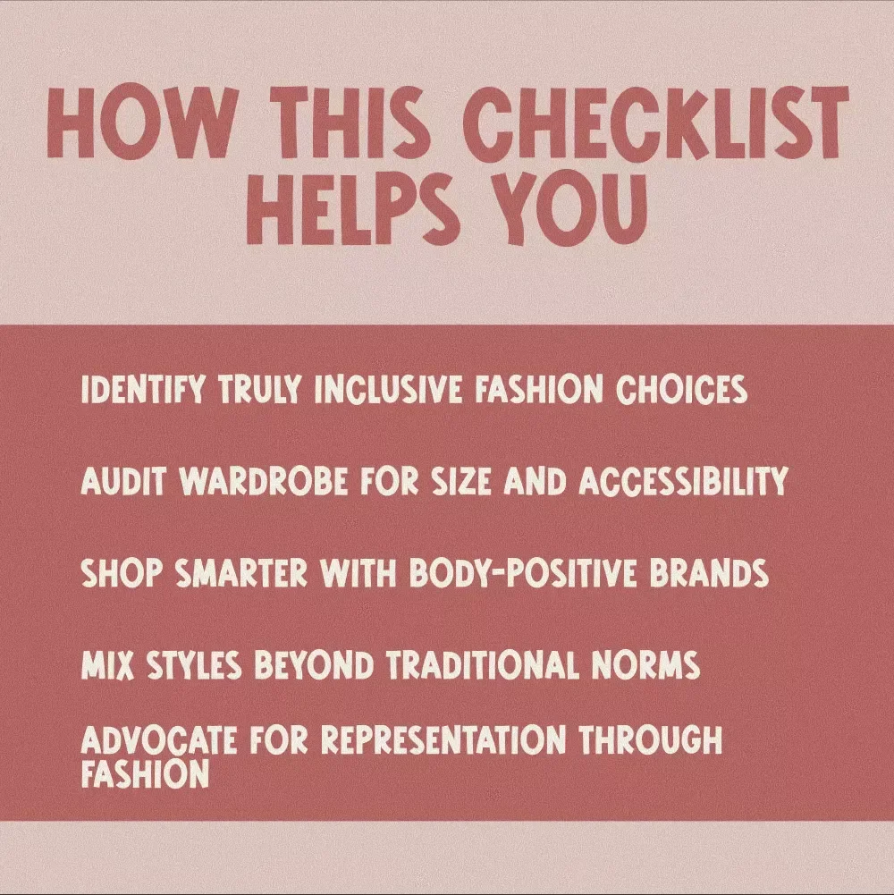Rocking Inclusive Fashion Checklist: Your Ultimate Guide to Inclusive Fashion for All Sizes, Genders, Abilities, and Styles