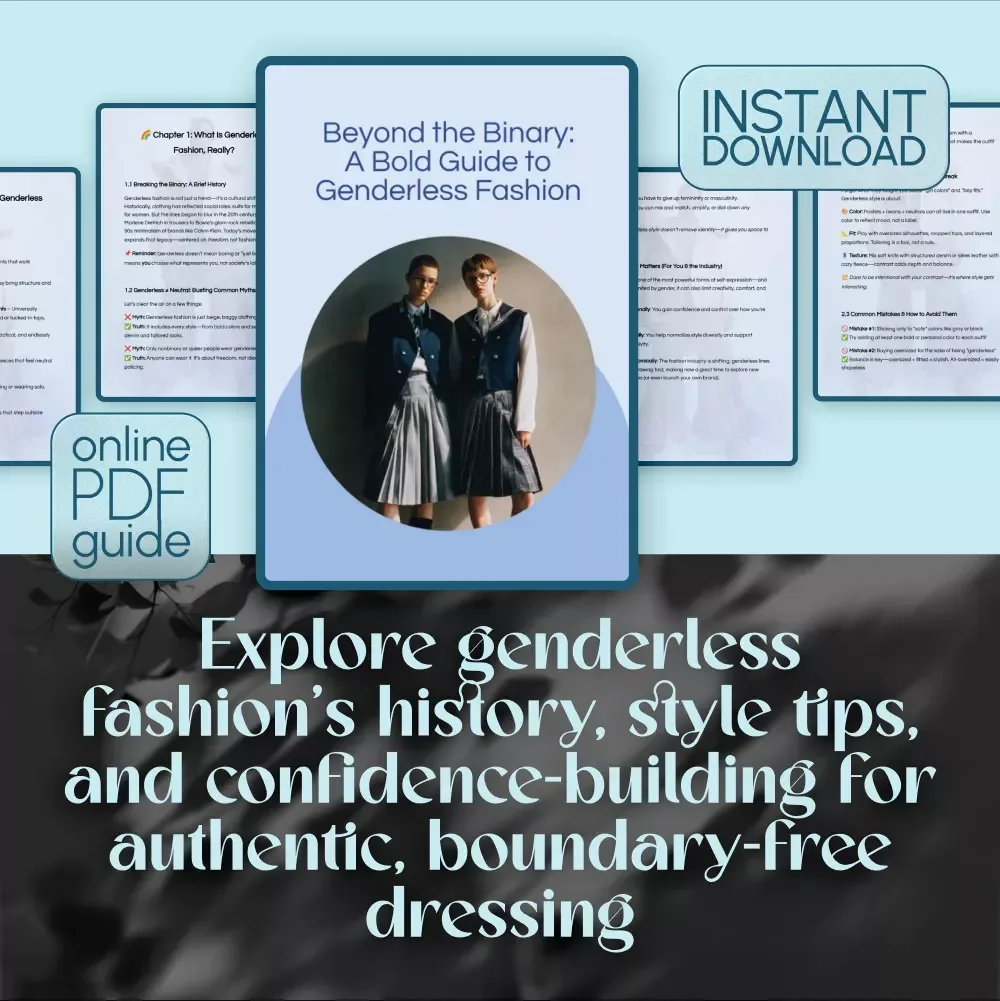 Beyond the Binary: A Bold Guide to Genderless Fashion – Essential Digital Guide to Genderless Fashion & Style Freedom