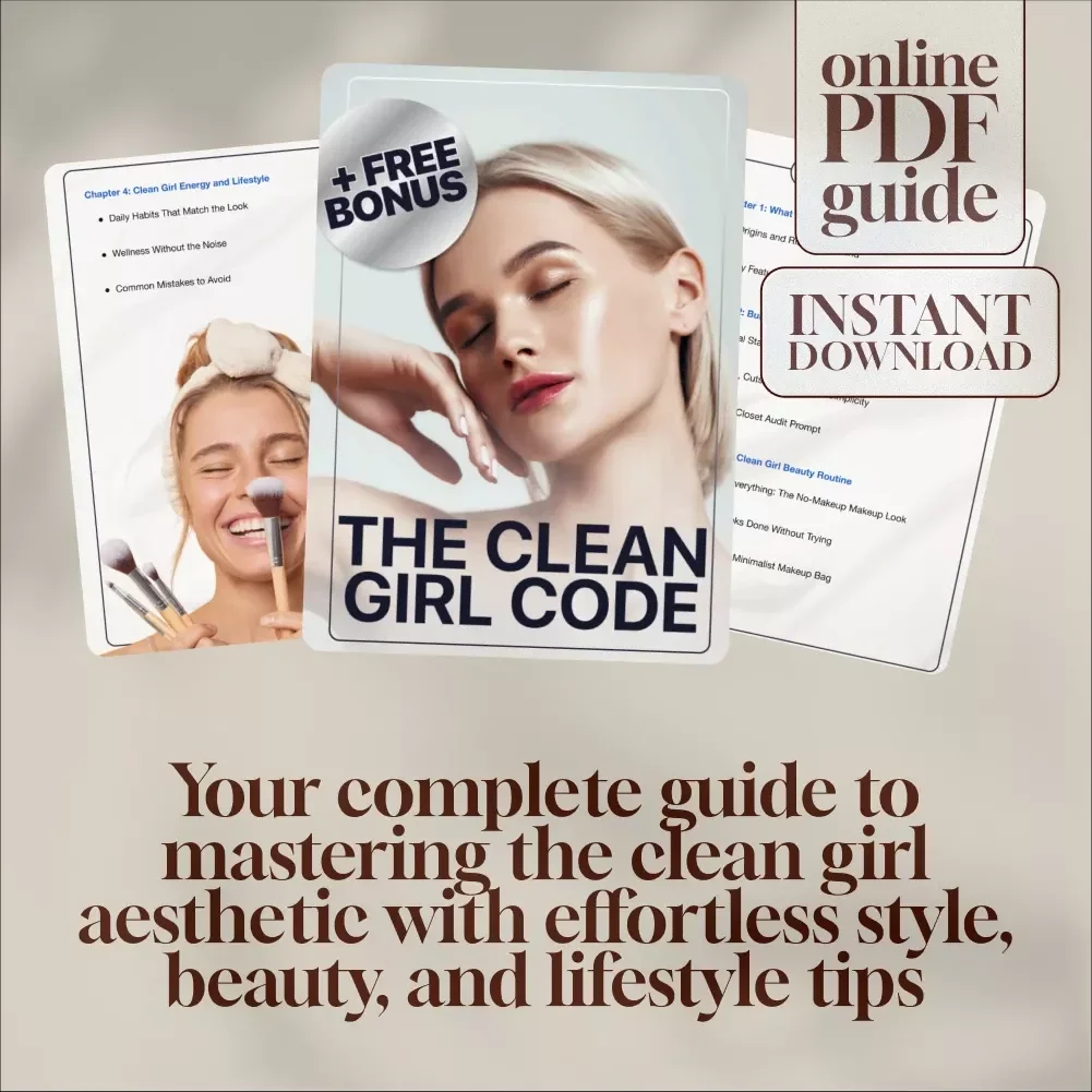 The Clean Girl Code | Digital Guide to Mastering the Clean Girl Aesthetic | Minimalist Style, Beauty & Lifestyle eBook for Effortless Elegance