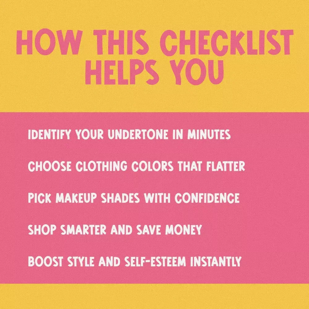Find Your Best Colors: The Fun-to-Fabulous Checklist | How to Know What Colors Look Good on You | Digital Download for Personal Style & Confidence