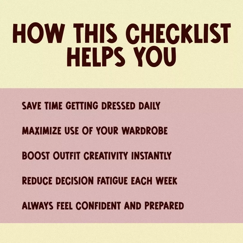 Outfit Planning Hacks You’ll Wish You Knew Sooner | Printable Wardrobe Checklist for Effortless Weekly Style & Outfit Ideas