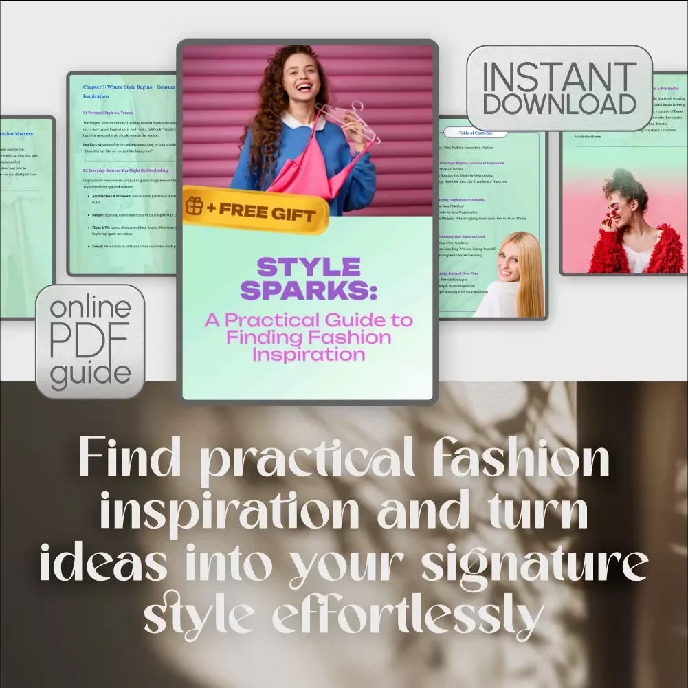 Style Sparks: A Practical Guide to Finding Fashion Inspiration – Your Ultimate Guide to Fashion Inspiration, Outfit Ideas & Personal Style