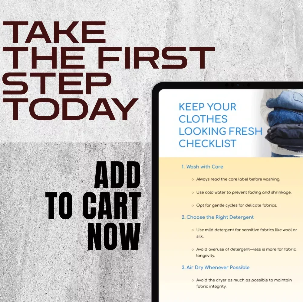 Keep Your Clothes Looking Fresh Checklist – How to Keep My Clothes Looking New Guide, Fabric Care Tips, Laundry & Wardrobe Maintenance PDF