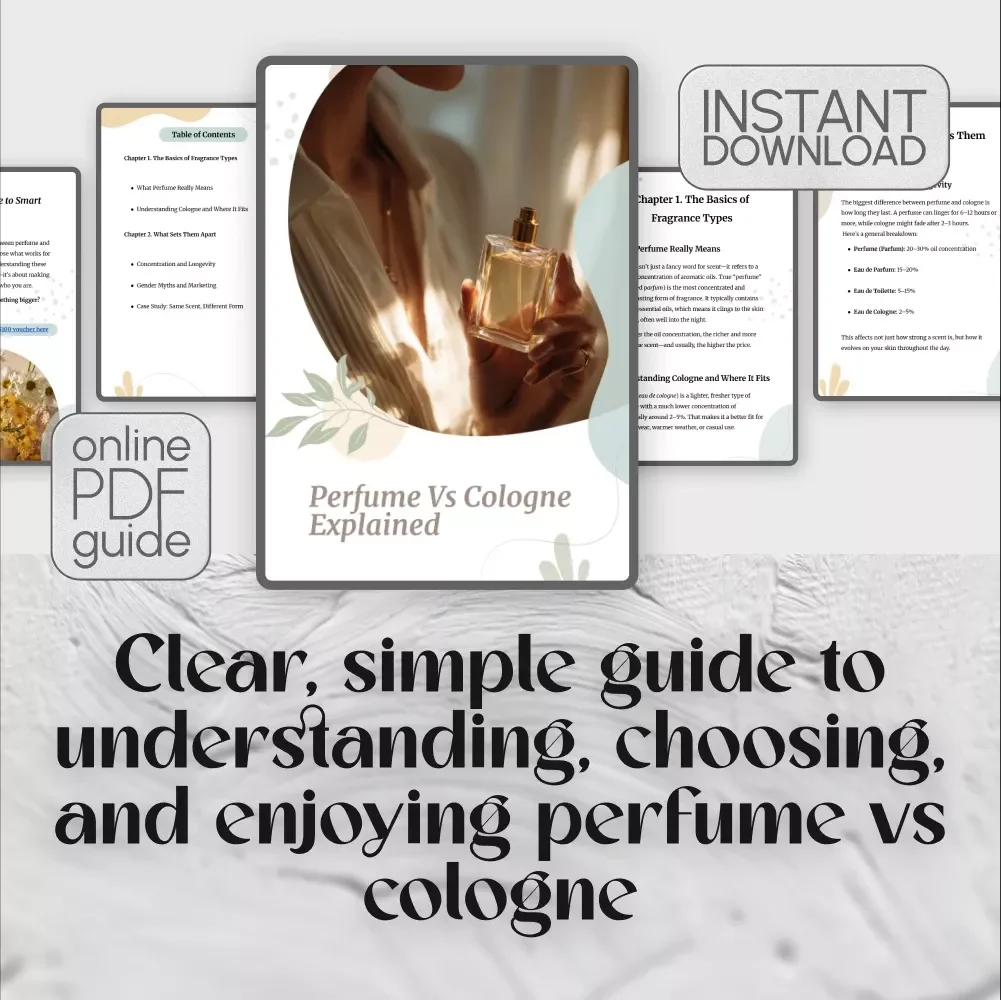 Perfume vs Cologne Explained – Digital Guide on What's the Difference Between Perfume and Cologne, Fragrance Types, and Choosing the Right Scent for You