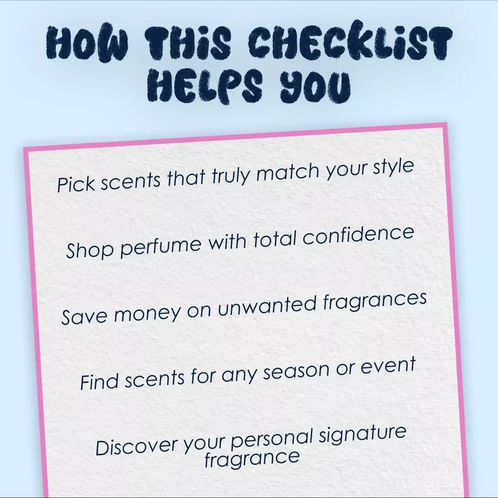 Your Ultimate Scent Selection Checklist | Digital Download Guide on How to Choose a Fragrance for Every Season, Occasion, and Personality