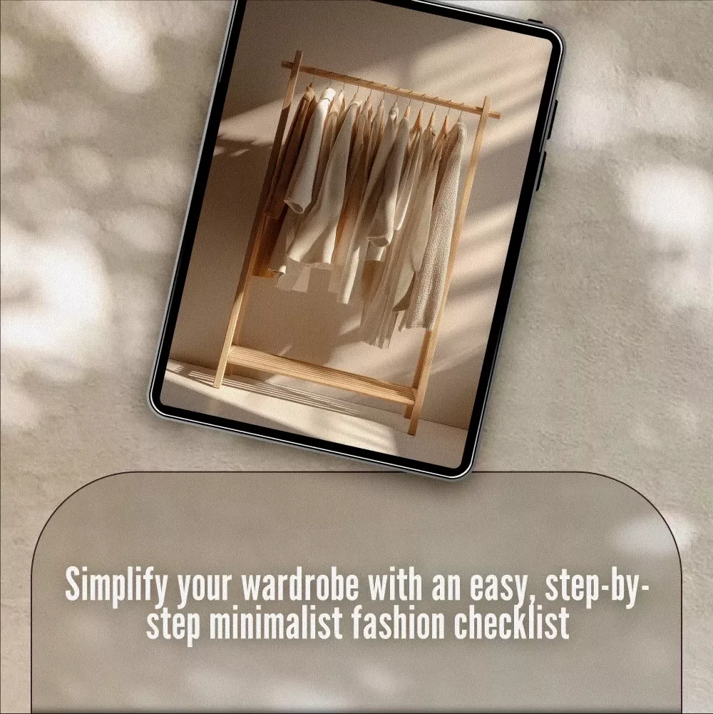 Minimalist Fashion Made Easy Checklist | Digital Download Wardrobe Decluttering & Capsule Wardrobe Guide for Effortless Style