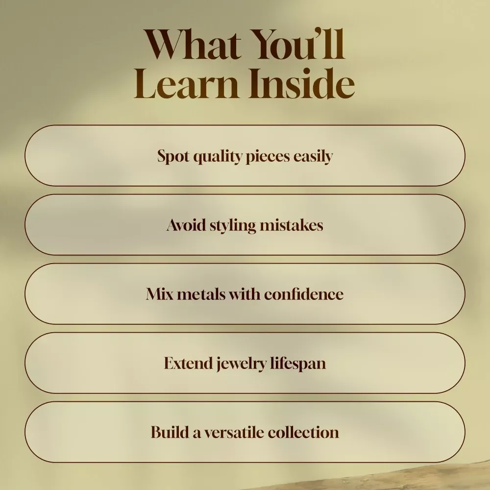 Shine Smart: Your Guide to Understanding Fashion Jewelry | Digital Download Guide for Style, Trends, and Care Tips