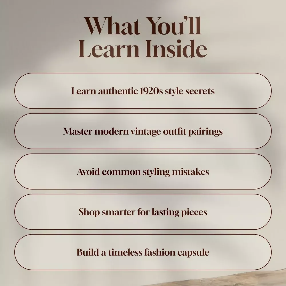 Embrace 1920s Inspired Fashion Today – Vintage Style Guide for Flapper Glam, Gatsby Chic & Timeless Jazz Age Looks