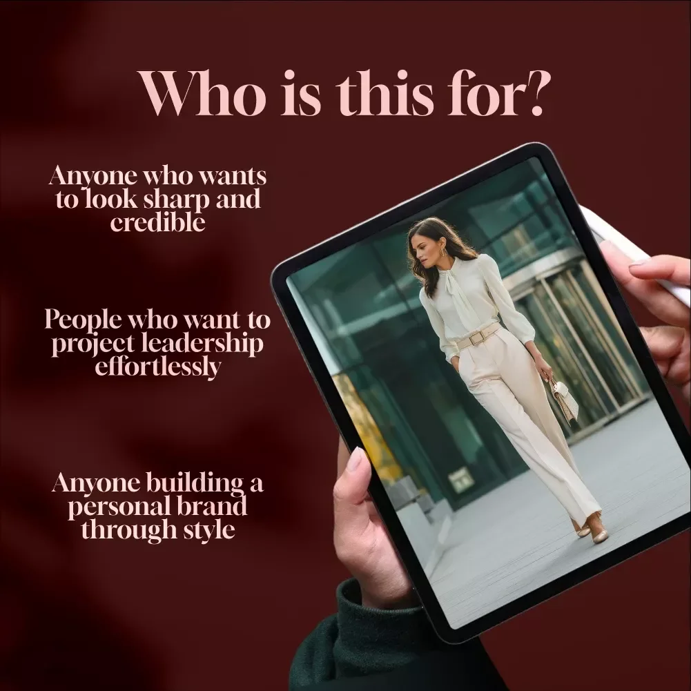 Power Dressing Playbook: Look Sharp, Lead Smart | Power Dressing Tips Checklist for Confident, Professional Style