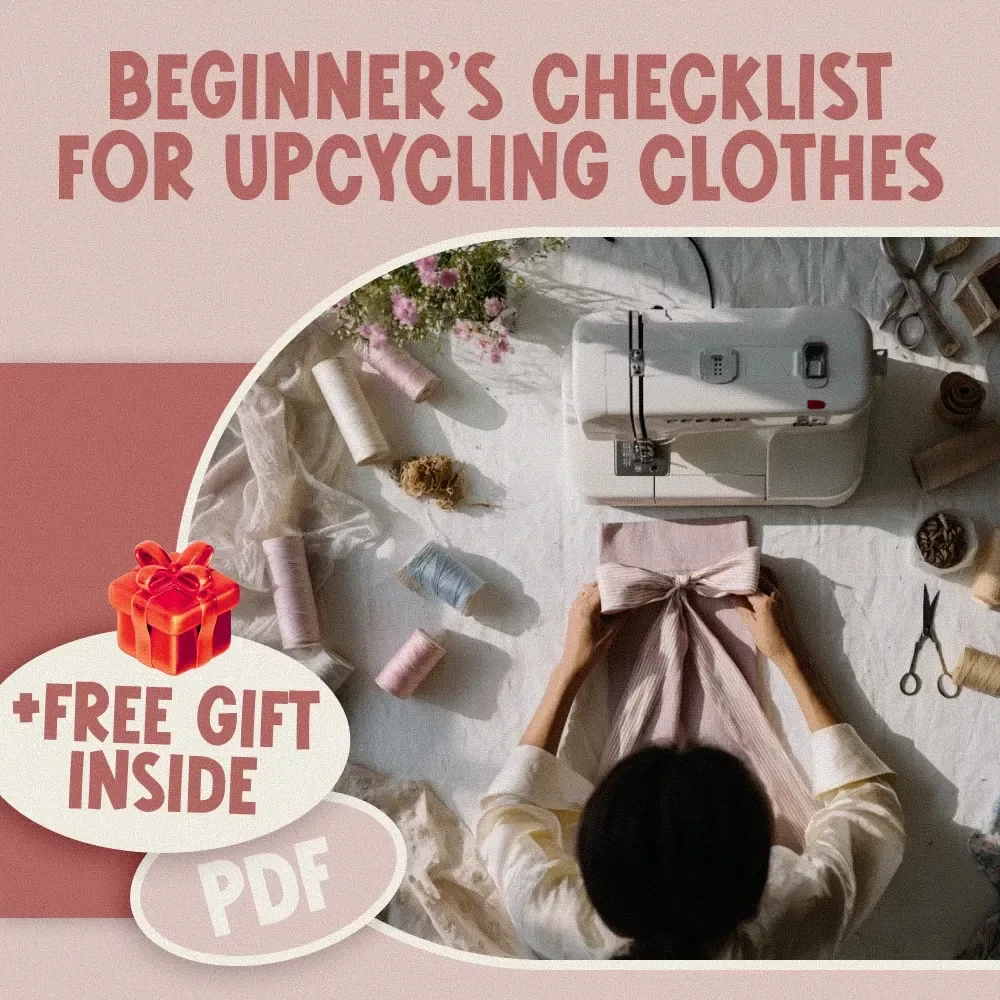 Beginner’s Checklist for Upcycling Clothes | Printable DIY Clothing Upcycling Guide for Beginners