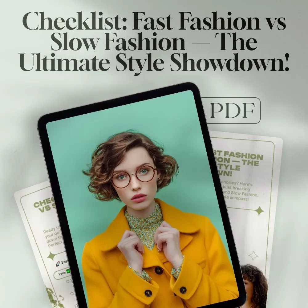 Checklist: Fast Fashion vs Slow Fashion — The Ultimate Style Showdown! | Digital Download Guide for Style, Sustainability & Smart Shopping — Fast Fashion vs Slow Fashion: Pros and Cons
