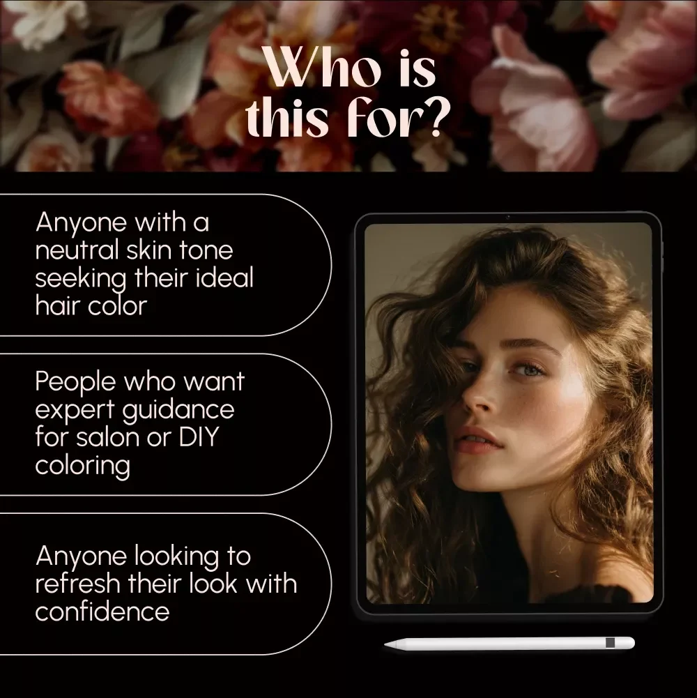 Perfect Hair Colors for Neutral Skin Tones | Digital Guide to Choosing the Best Hair Color for Neutral Skin Tone with Celebrity Examples & Expert Tips