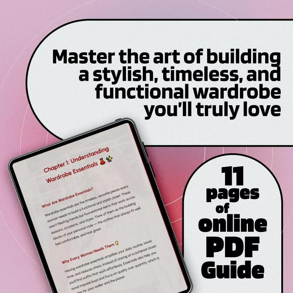 Wardrobe Essentials for Women: Build Your Perfect Closet from the Ground Up – Digital Style Guide & Closet Organization eBook for Fashion Lovers