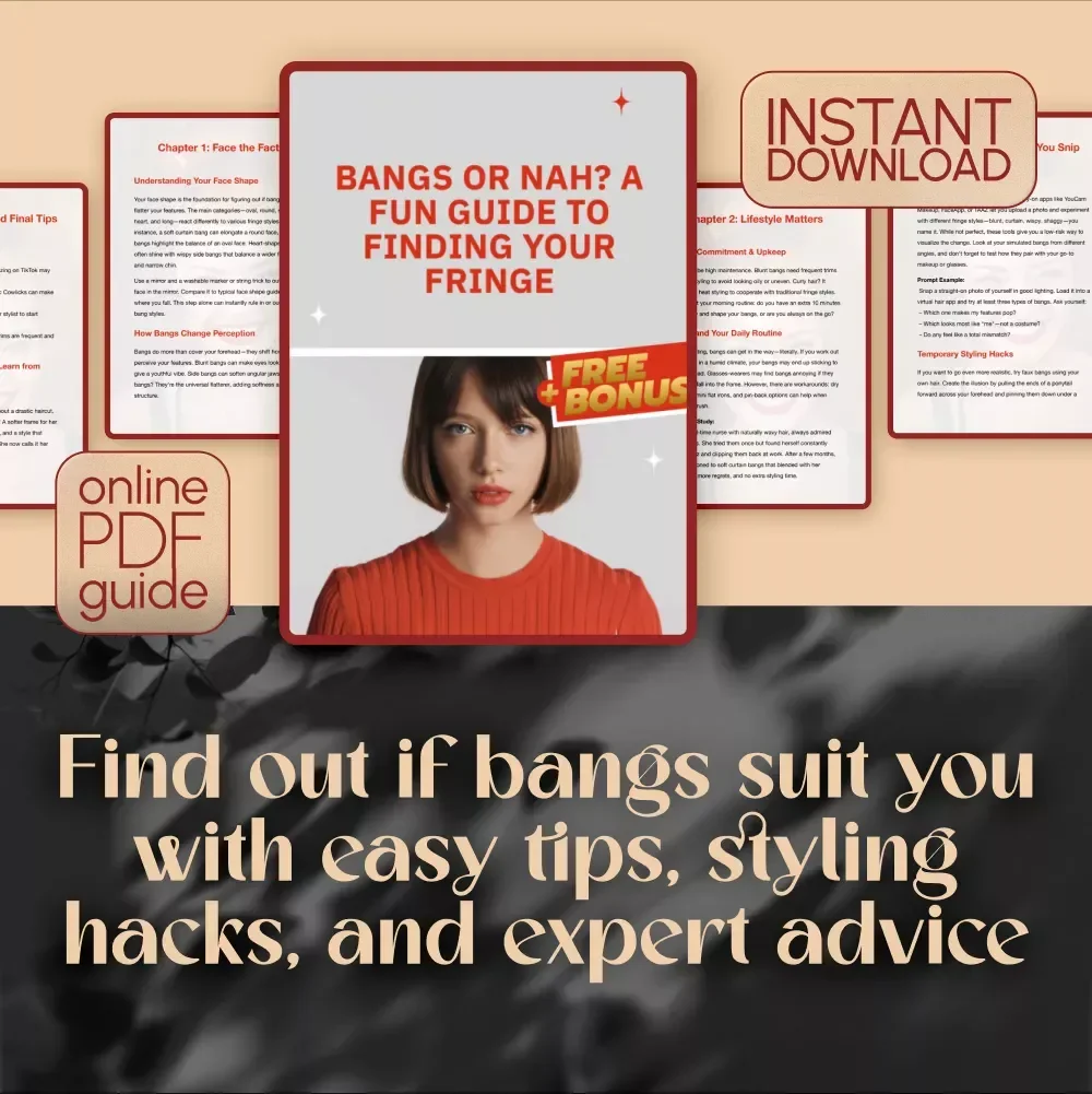 Bangs or Nah? A Fun Guide to Finding Your Fringe – How to Know If You Would Look Good with Bangs | Face Shape & Styling Tips