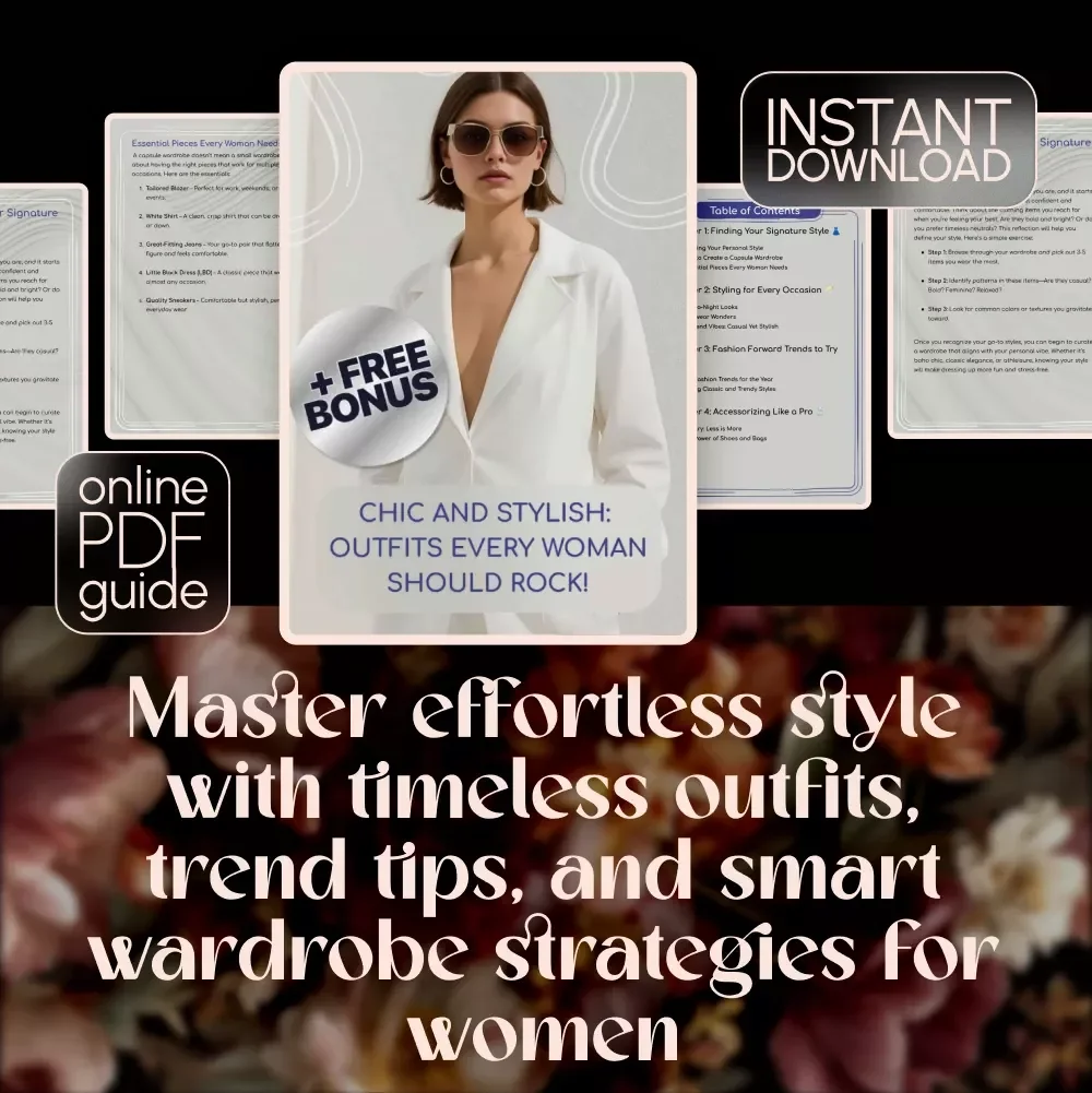 Chic and Stylish: Outfits Every Woman Should Rock! | Fashion Guide, Capsule Wardrobe Tips & Styling for Every Occasion – Digital Download for Outfits for Women