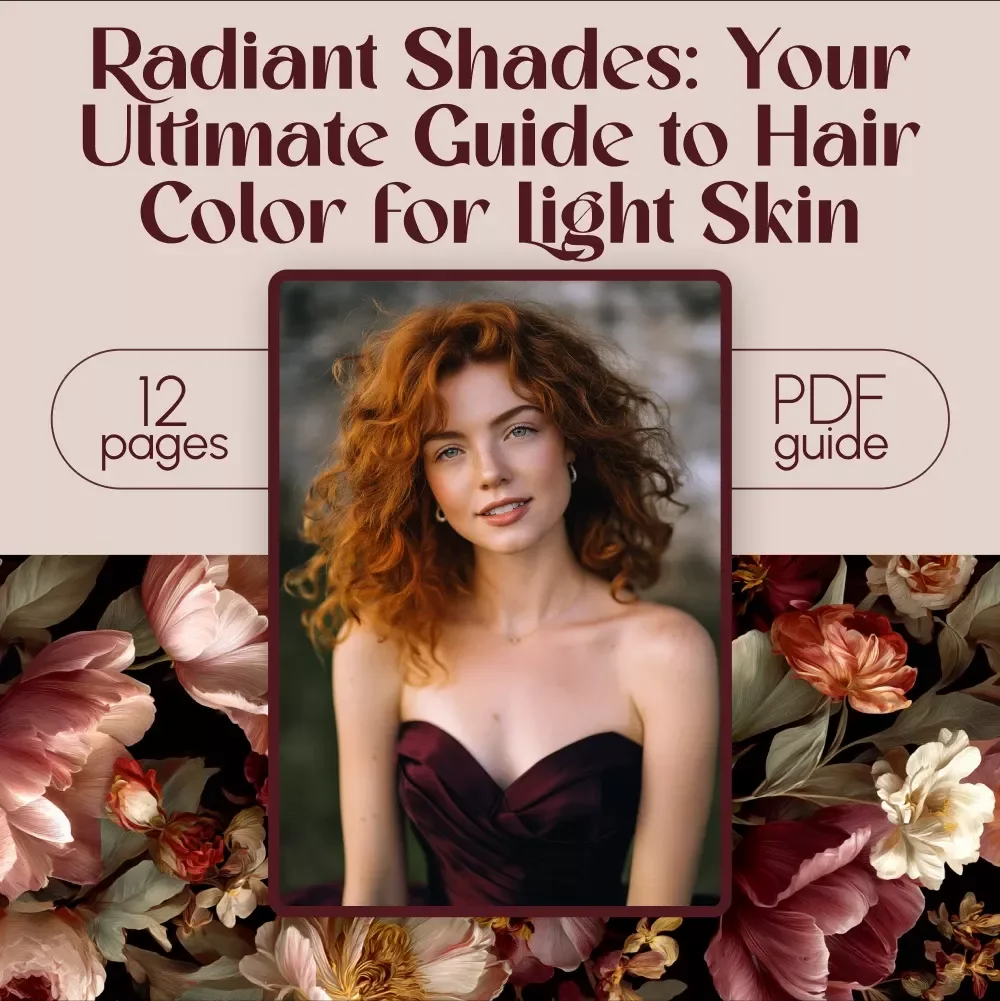 Radiant Shades: Your Ultimate Guide to Hair Color for Light Skin | Digital Download eBook & Checklist for Choosing the Perfect Shade